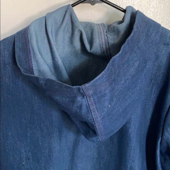 Blue Oversized Fit Jean Jacket - Picture 4 of 6